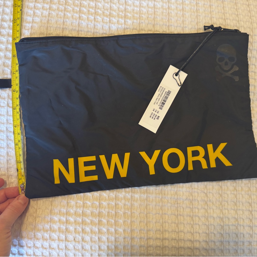 SoulCycle Black and Yellow Cosmetic Bag